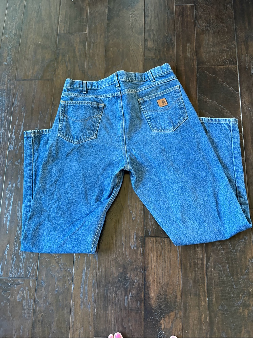 Carhartt Men's Relaxed Fit Blue Denim Jeans Sz 38 x 34 100% Cotton - Picture 5 of 11
